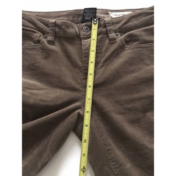 Chor | Women's Brown Belt Looped Straight Leg Corduroy Pants Size 3 - Picture 10 of 10